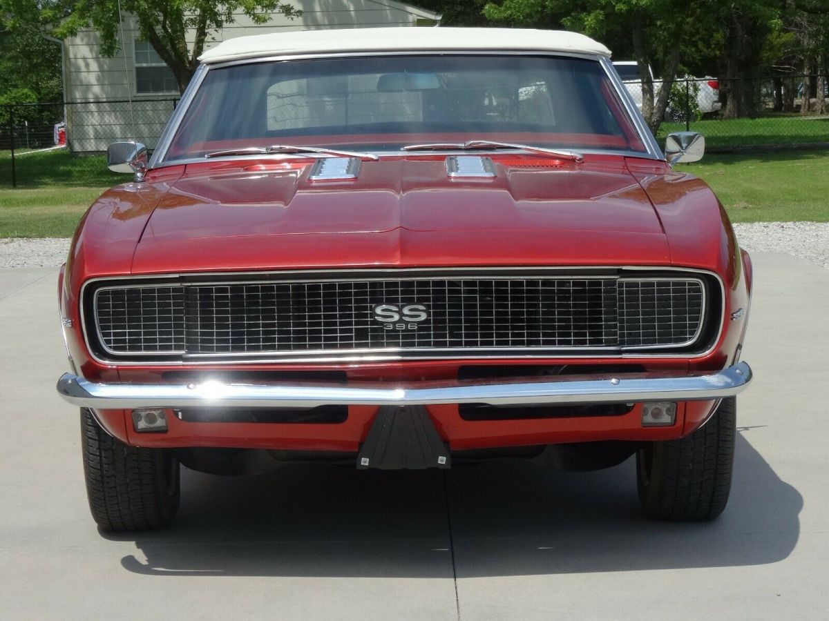 1968 Red Chevrolet Camaro Convertible