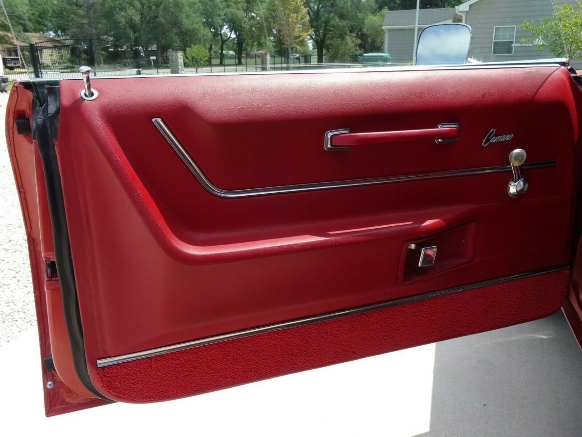 1968 Red Chevrolet Camaro Convertible