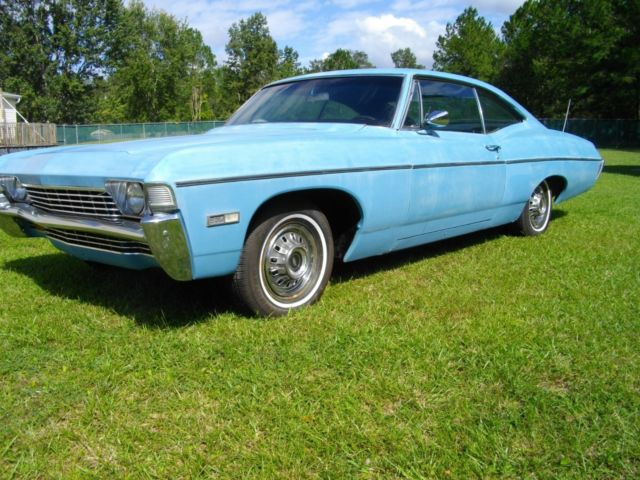1968 Blue Chevrolet Impala Coupe