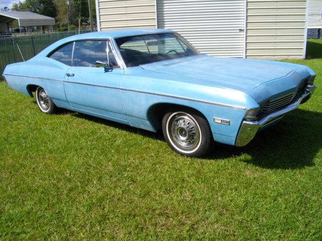 1968 Blue Chevrolet Impala Coupe