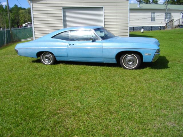 1968 Blue Chevrolet Impala Coupe