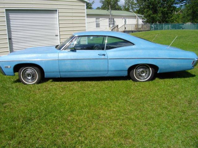 1968 Blue Chevrolet Impala Coupe