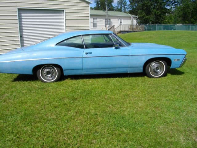 1968 Blue Chevrolet Impala Coupe