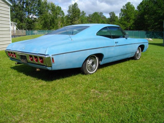 1968 Blue Chevrolet Impala Coupe