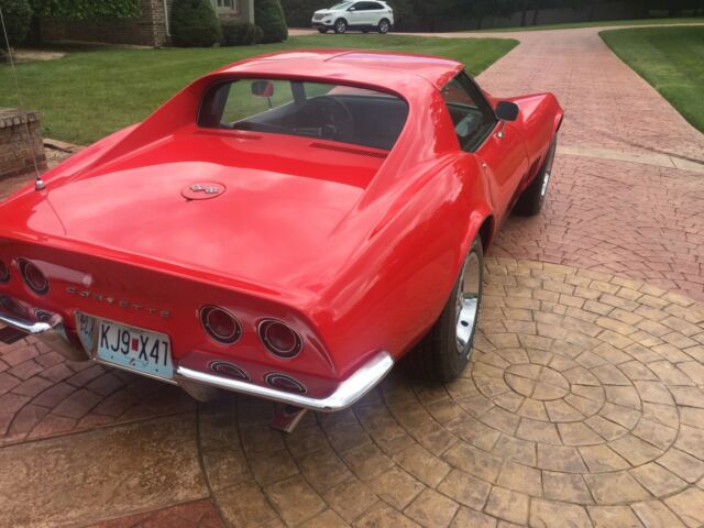 1968 Cherry Red Chevrolet Corvette 2 seater coupe
