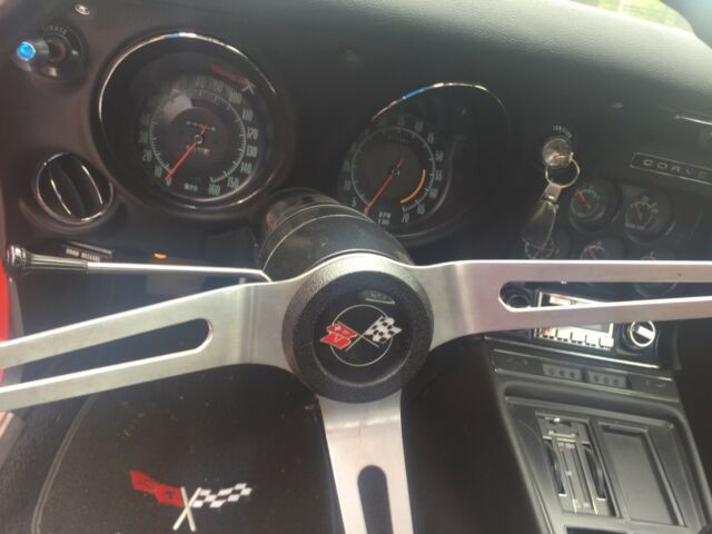 1968 Cherry Red Chevrolet Corvette 2 seater coupe