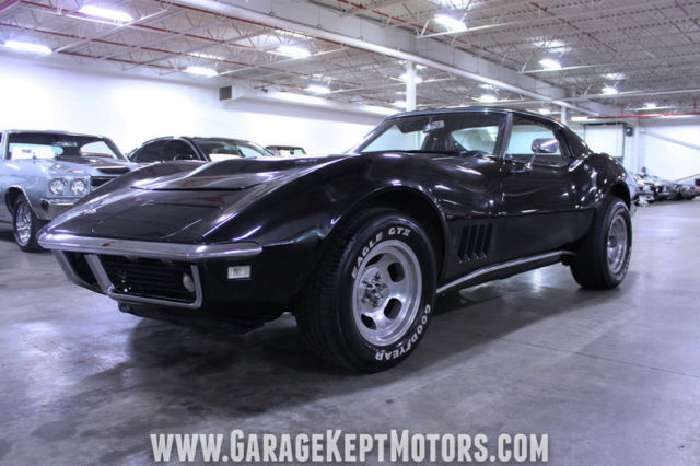 1968 Black Chevrolet Corvette Coupe