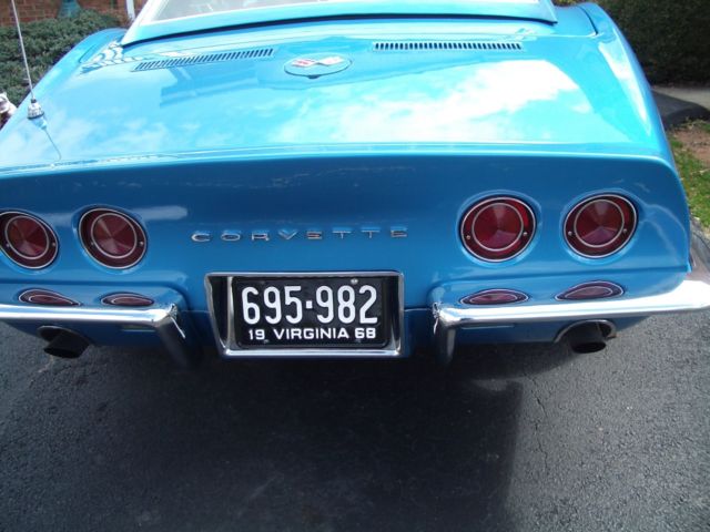 1968 Blue Chevrolet Corvette