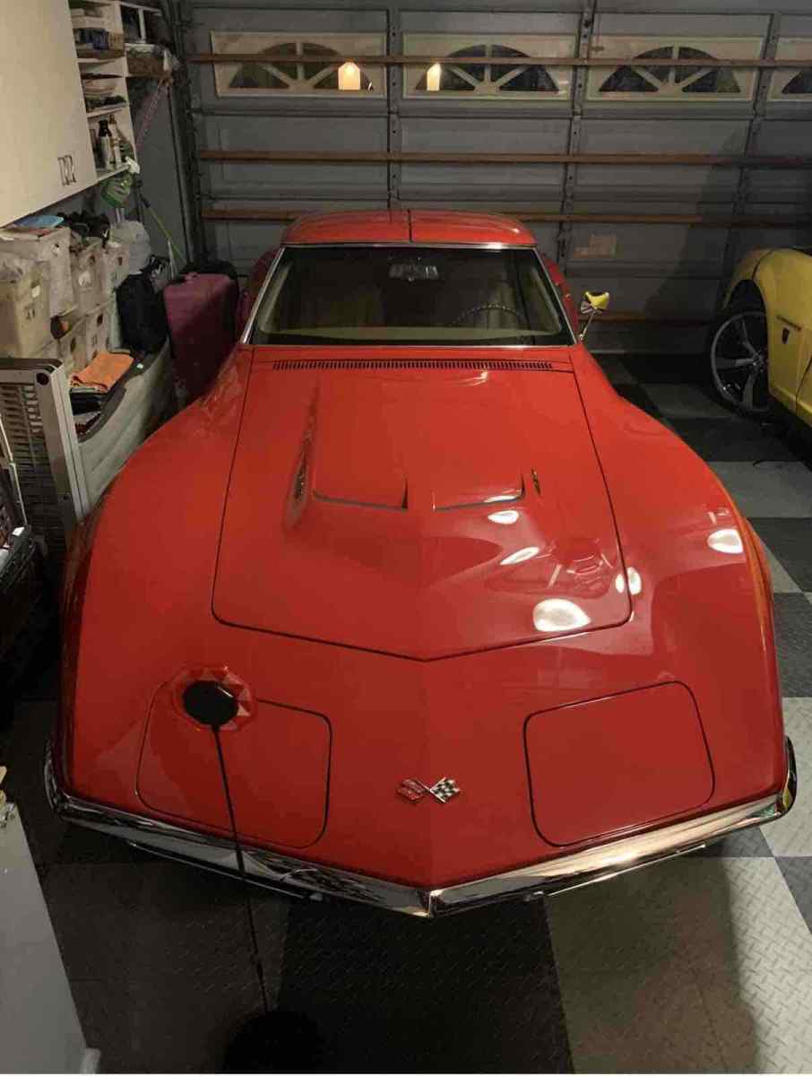 1968 Red Chevrolet Corvette C3 Sedan