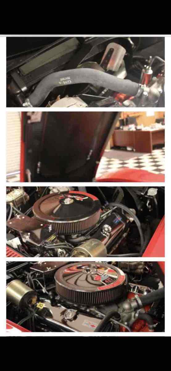 1968 Red Chevrolet Corvette C3 Sedan