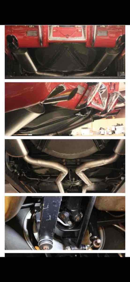 1968 Red Chevrolet Corvette C3 Sedan