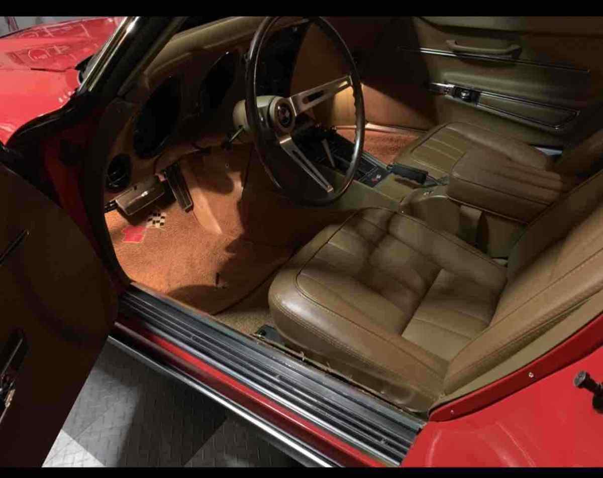 1968 Red Chevrolet Corvette C3 Sedan