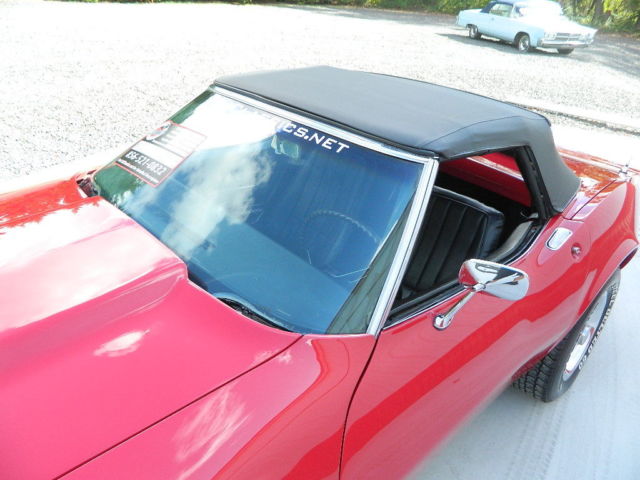 1968 Red Chevrolet Corvette Convertible