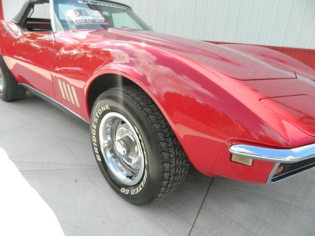 1968 Red Chevrolet Corvette Convertible