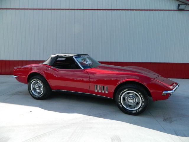 1968 Red Chevrolet Corvette Convertible