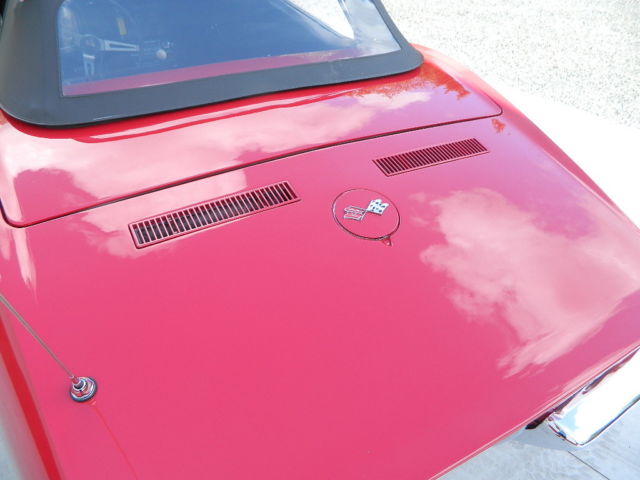 1968 Red Chevrolet Corvette Convertible