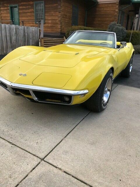 1968 Yellow Chevrolet Corvette Convertible