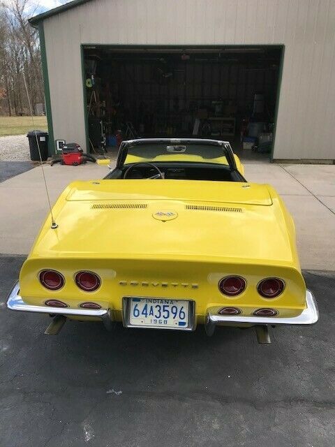 1968 Yellow Chevrolet Corvette Convertible