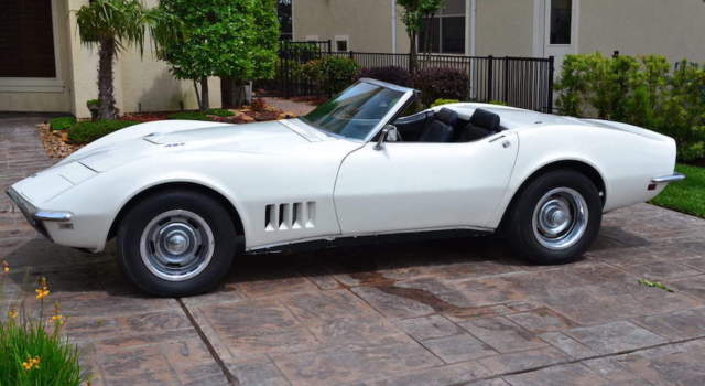 1968 white Chevrolet Corvette Convertible