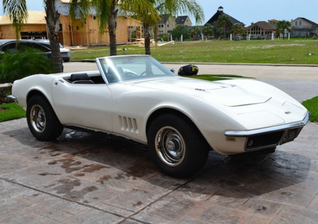 1968 white Chevrolet Corvette Convertible