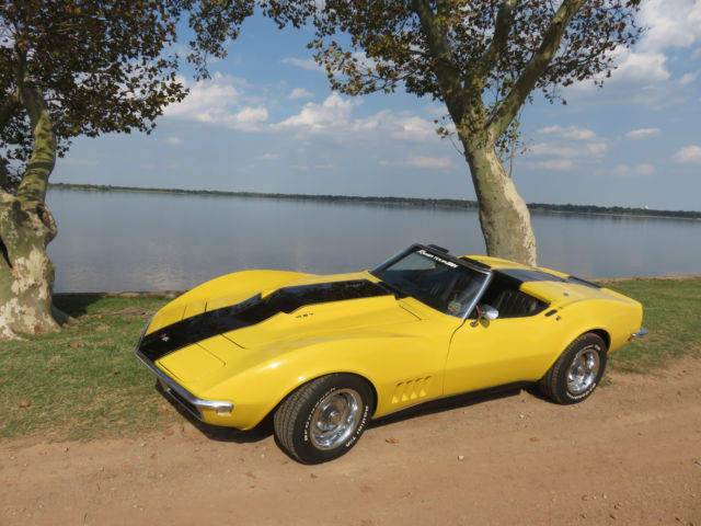 1968 Yellow Chevrolet Corvette Convertible