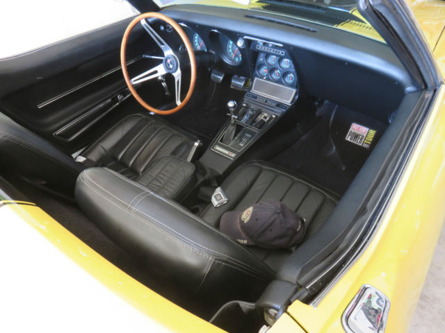 1968 Yellow Chevrolet Corvette Convertible