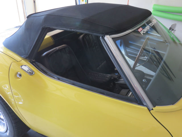 1968 Yellow Chevrolet Corvette Convertible