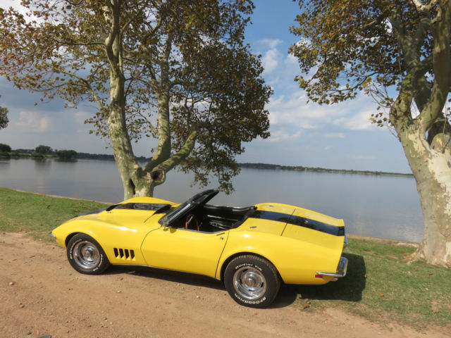 1968 Yellow Chevrolet Corvette Convertible