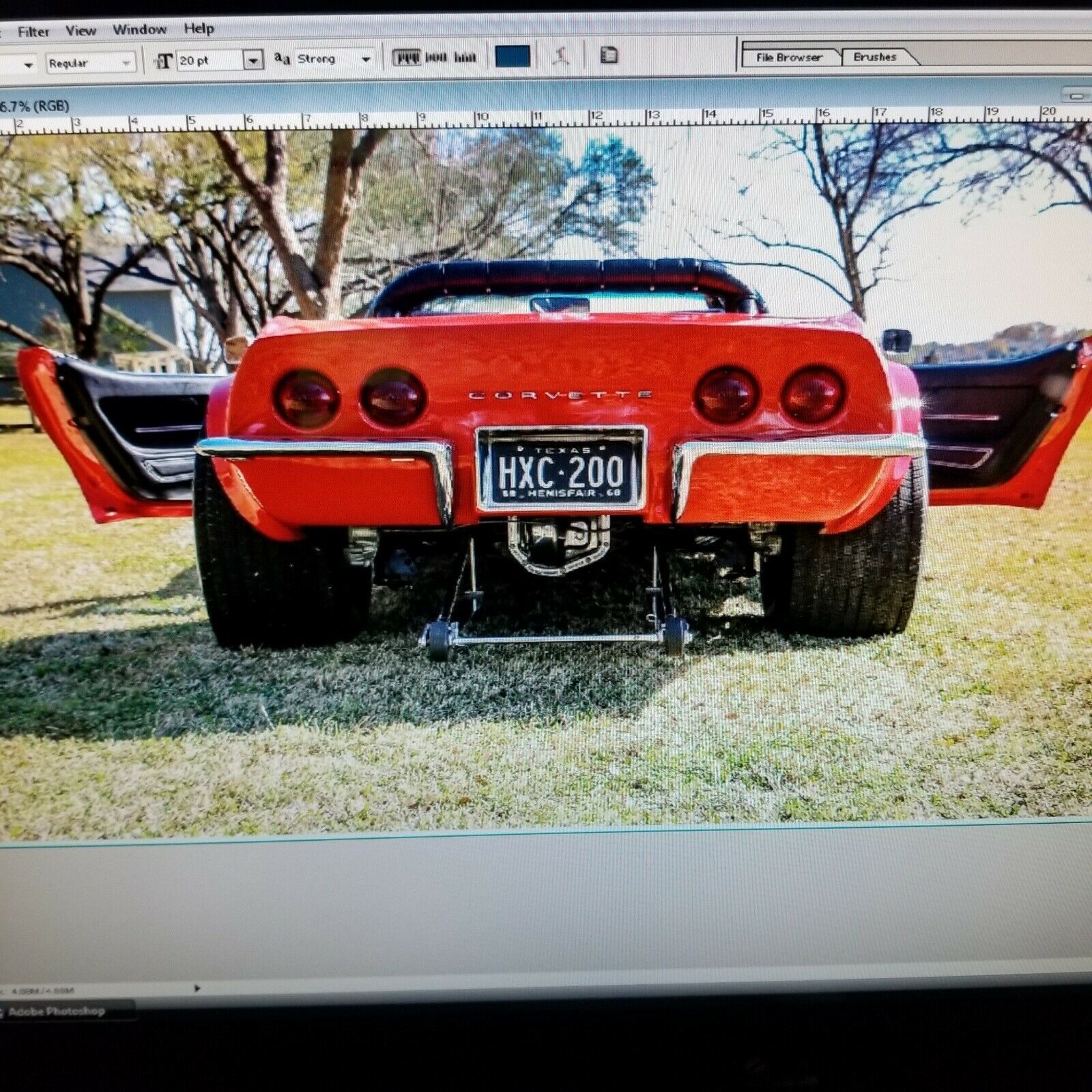 1968 Red Chevrolet Corvette Convertible
