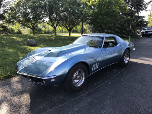1968 Rare Steele Blue Chevrolet Corvette Coupe