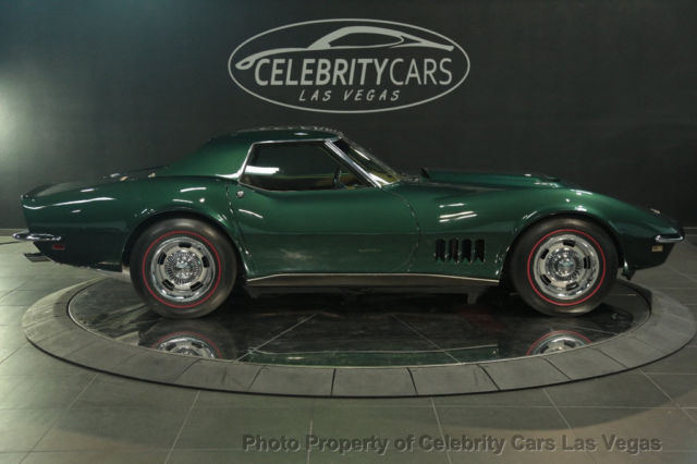 1968 British Green Chevrolet Corvette Convertible