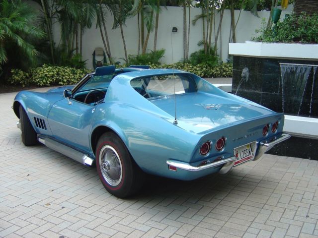 1968 Blue Chevrolet Corvette