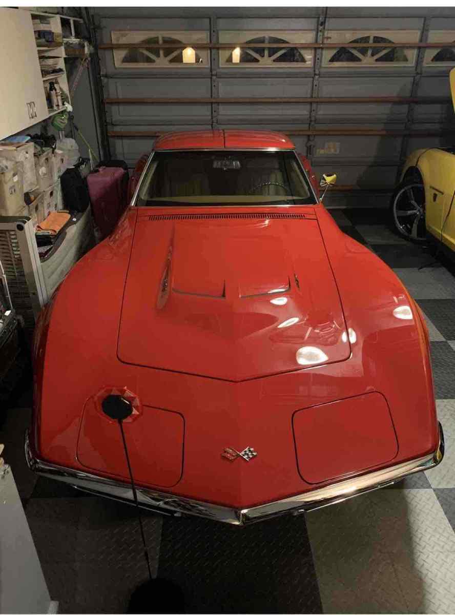 1968 Red Chevrolet Corvette Sports car