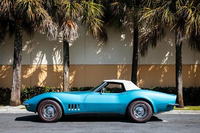 1968 Turquoise Chevrolet Corvette --