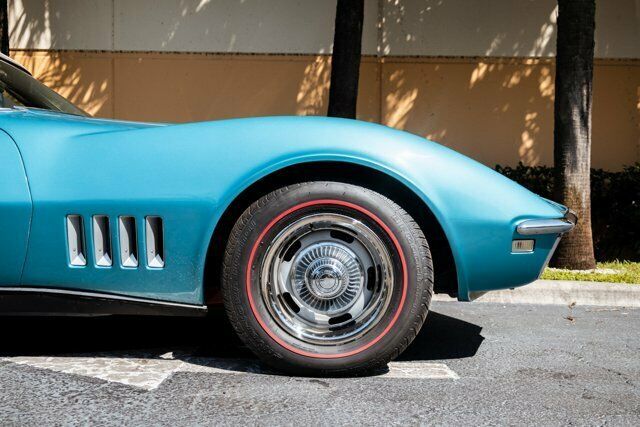 1968 Turquoise Chevrolet Corvette --