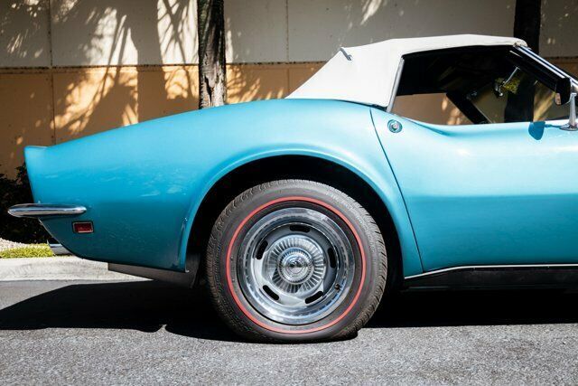 1968 Turquoise Chevrolet Corvette --