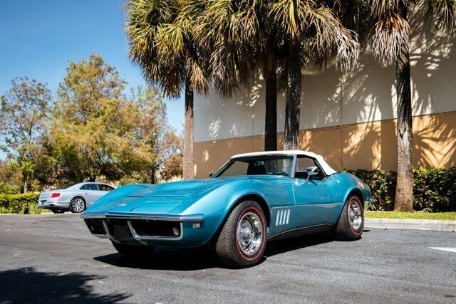 1968 Turquoise Chevrolet Corvette --