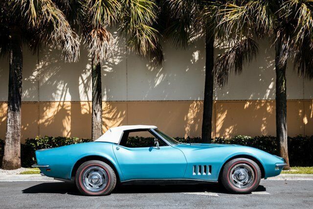 1968 Turquoise Chevrolet Corvette --