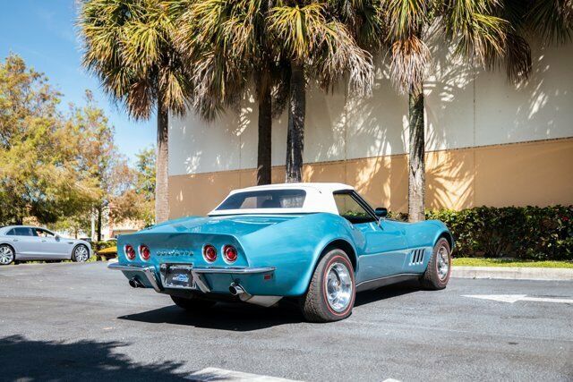 1968 Turquoise Chevrolet Corvette --