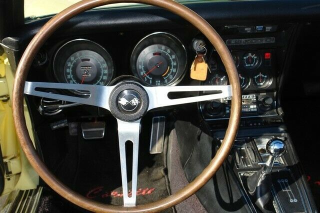 1968 Yellow Chevrolet Corvette Convertible