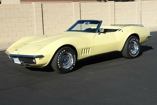 1968 Yellow Chevrolet Corvette Convertible