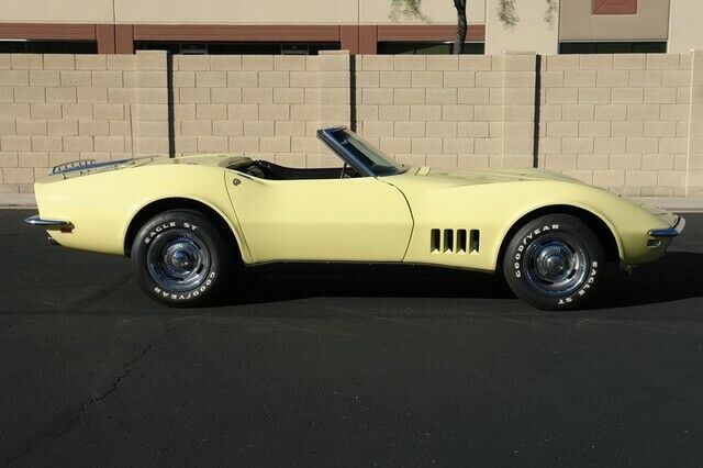 1968 Yellow Chevrolet Corvette Convertible