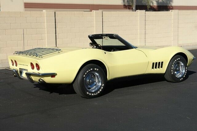 1968 Yellow Chevrolet Corvette Convertible