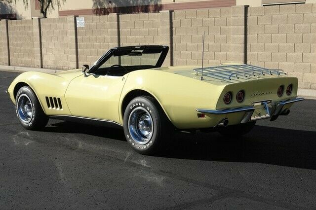 1968 Yellow Chevrolet Corvette Convertible