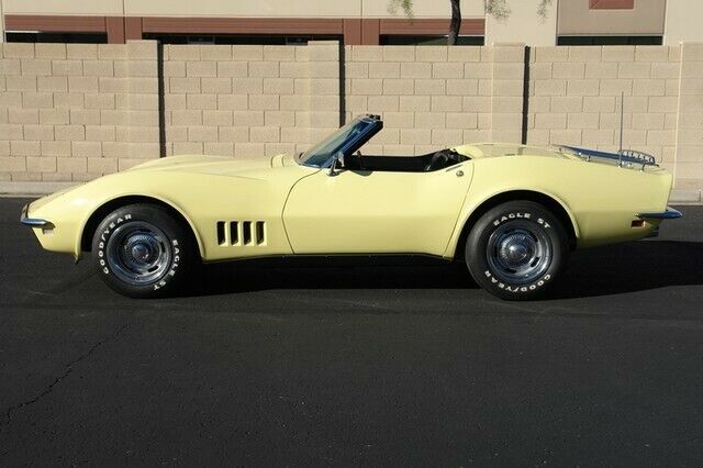 1968 Yellow Chevrolet Corvette Convertible