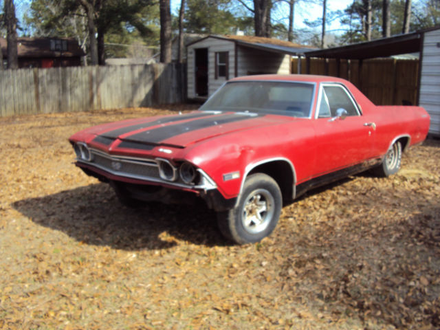 1968 Red Chevrolet El Camino U/K