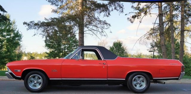1968 Orange Chevrolet El Camino