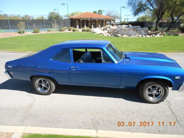 1968 blue Chevrolet Nova