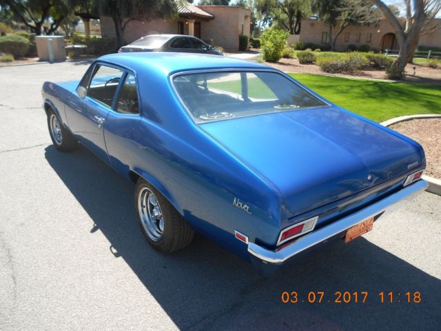1968 blue Chevrolet Nova