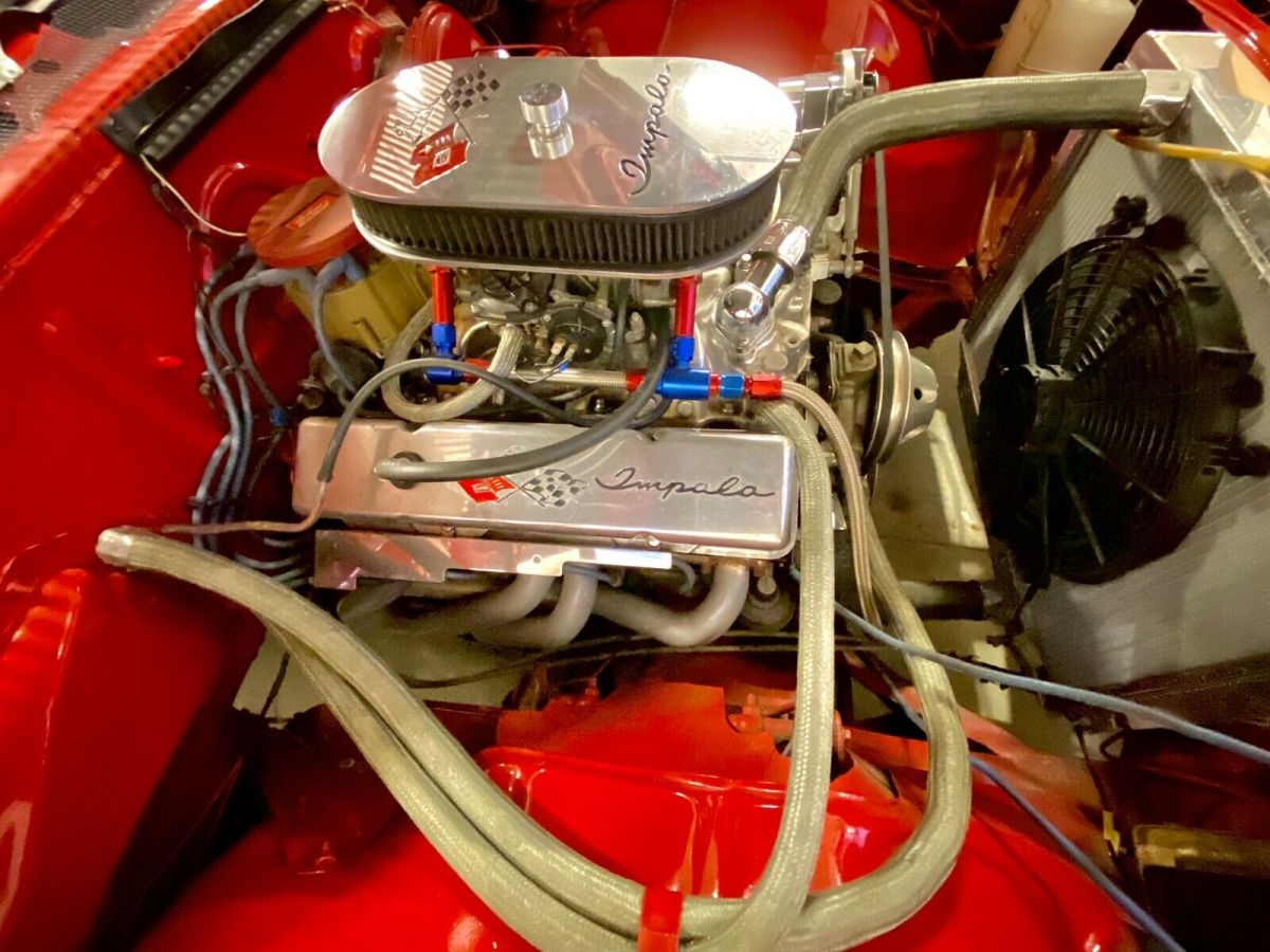 1968 Red Chevrolet Impala Convertible